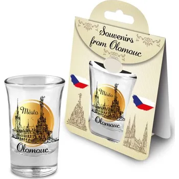 Sklenice Panák 35ml, OLOMOUC MĚSTO, DB, sklo