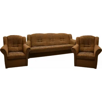 Sedací souprava Sedací souprava Agáta Bergamo hnědá