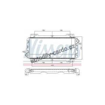 Chladič motoru Chladič motoru NISSENS 62093