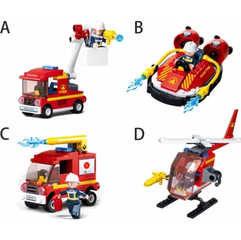 Stavebnice Sluban Sluban Hasiči M38-B0622 Display 4druhy / 8ks