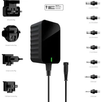 Zástrčkový adaptér, výstup: 12V dc 1.5A 18W, Austrálie, Evropská, UK, USA pro zdravotnictví