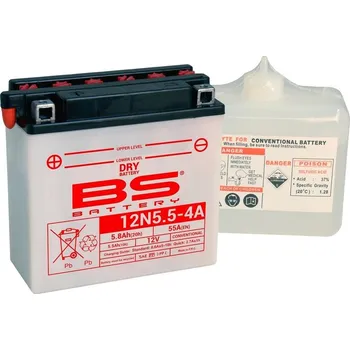 Motodíl BS BATERIE Konvenční baterie s kyselinovým obalem - 12N5,5-4A 310530
