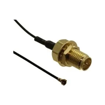 Anténní kabel Koaxiální kabel, Černá, A: MHF4, vnější průměr: 0.81mm, B: RP-SMA 305mm RS PRO S koncovkou