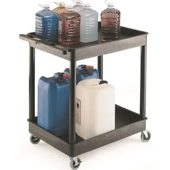 Vozík 2 úrovně Ne PE 920 x 640 x 960mm nosnost 175kg RS PRO