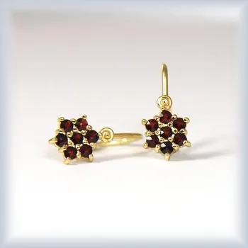 Náušnice bílé zlato 1/2 páru