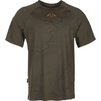 Pánské tričko Swedteam Alpha SS RE-ECO Printed Green - Funkční triko Velikost: 2XL