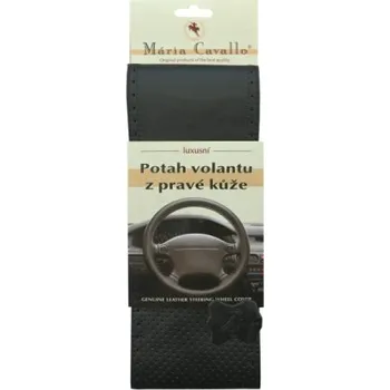 Autodoplněk Compass Potah volantu omotávací z pravé kůže A černý PERFO, amMC055