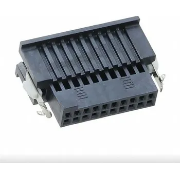 Elektrický konektor Pouzdro pro konektor PCB, rozteč: 1.27mm, počet kontaktů: 10, počet řad: 2, orientace těla: Horní vstup, Samice