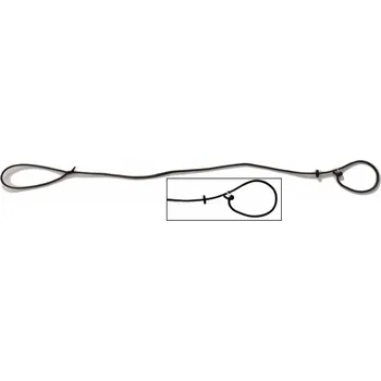 Vodítko pro psa Zubíček Předváděcí vodítko s koženým doraz