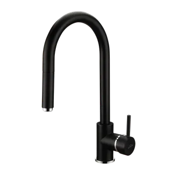 Vodovodní baterie INVENA - Dřezová baterie DUET, vytahovací výtok BZ-95-W04-C