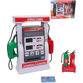 autodráha Čerpací stanice City Collection set benzinová pumpa s doplňky na baterie CZ Zvuk | 224228