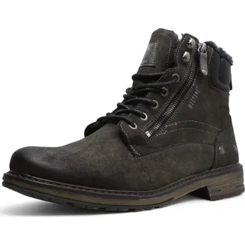 Pánská zimní obuv PÁNSKÉ KOTNÍKOVÉ BOTY MUSTANG 4157-609-20 ŠEDÁ Barva: Šedá, Velikost: 45