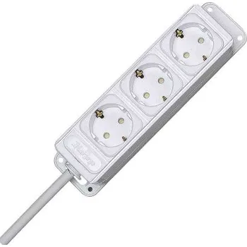 Prodlužovací kabel Prodlužovací kabel, řada: 1274, délka kabelu: 5m 1.5mm² 3 zásuvky jmenovitý proud v rozvinutém stavu 16A, 250 V Bílá,