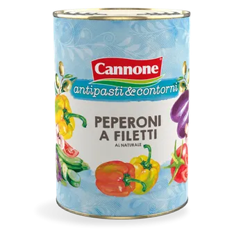 konzervovaná zelenina Cannone Papriky krájené v nálevu 4kg