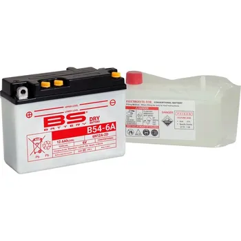 Elektroinstalace pro motocykl BS BATERIE Konvenční baterie s kyselinovým obalem - 6N12A-2D (B54-6A) 310504