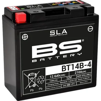 Motobaterie BS BATTERY SLA baterie bezúdržbová továrně aktivovaná - BT14B-4 300644