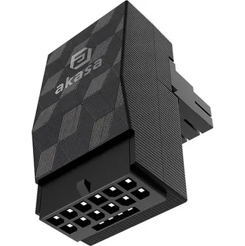 PC skříň AKASA G-Nexus P16, 90° 12VHPWR Adapter, 12+4P male na 12+4P female (AK-CBPW29-BK) černý