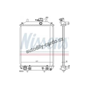 Chladič motoru Chladič motoru NISSENS 61739