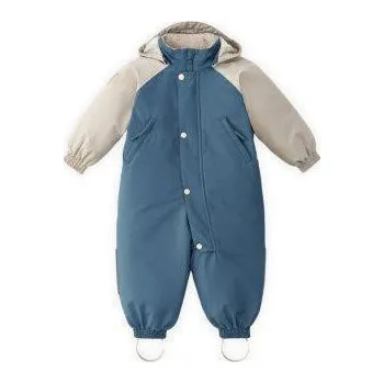 Kojenecká kombinéza LEOKID Zimní kombinéza Color Block Salt Blue Vel. 98 (3 - 4 roky)