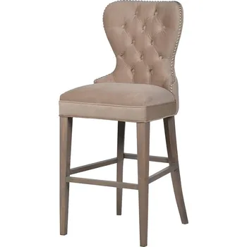 Barová židle Stylová béžová barová stolička Velito 119cm
