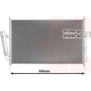 Klimatizace automobilu Kondenzátor, klimatizace VAN WEZEL 36015701