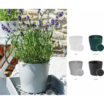 Hrnec Keramický hrnec DOMOLETTI TOSKANIA, O13 cm, stříbrný