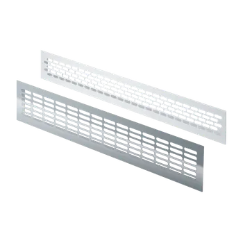 Větrací mřížka Den Braven Mřížka větrací hliníková 480 × 60 mm stříbrná