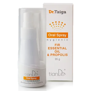Ústní sprej tianDe Hygienický ústní sprej Jedlový esenciální olej a propolis, 35 g