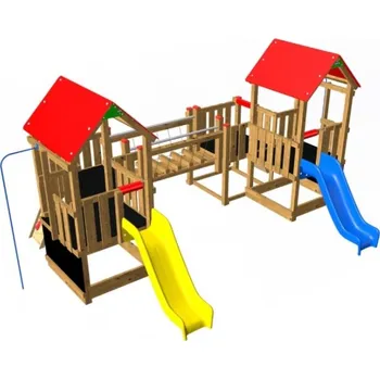 Dětské hřiště Monkey Flexi sestava 5 100 - červená střecha