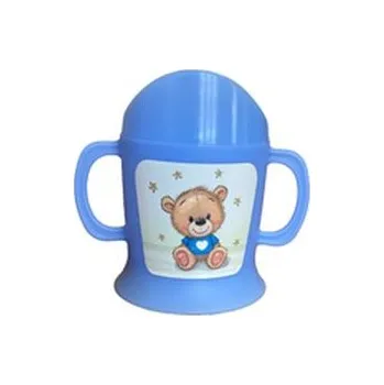 Hrníček 0,15l kojen. MEDVÍDEK tričko, agua, červ., dětský, plast