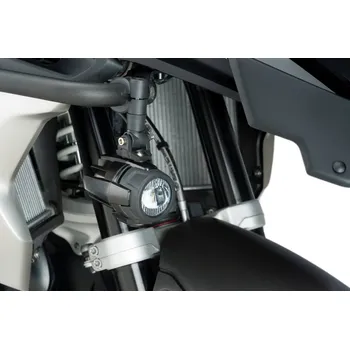 Elektroinstalace pro motocykl Přídavná LED světla PUIG 3489N černý homologované, sada APRILIA Caponord 1200 2013-2016