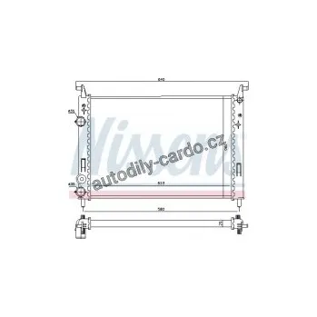 Chladič motoru Chladič motoru NISSENS 61682