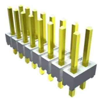 Elektrický konektor Kolíkový konektor, řada: HTSW, počet kontaktů: 6, počet řad: 2, rozteč: 2.54mm, orientace těla: Pravý úhel, Průchozí