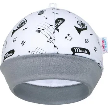 Kojenecká čepice carero Kojenecká bavlněná čepička New Baby Music, vel. 56