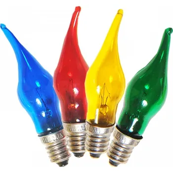 Žárovka Žárovka barevná GLORIA E-10 14V/0,1A MIX 4ks barev (1ks)