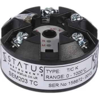 Termočlánek Vysílač teplotního signálu, typ vstupní: mV, Termočlánek typu E, Termočlánek typu J, Termočlánek typu K, Termočlánek