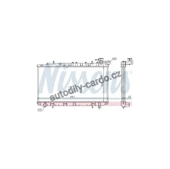 Motor automobilu Chladič motoru NISSENS 62985