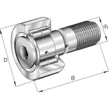Malířský váleček Pásový váleček, Šroubovací váleček NUKR40-A-NMT INA
