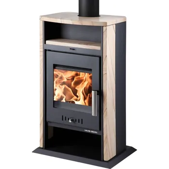 Krbová kamna HAAS+SOHN Varese 7,4 kW černá/pískovec
