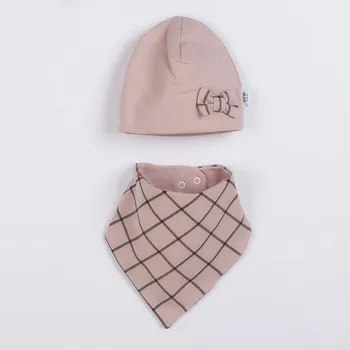 Kojenecký body Kojenecká čepička s šátkem na krk New Baby Missy růžová - Velikost 92 (18-24m)
