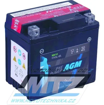 Motobaterie Baterie (akumulátor motocyklový) YTX5L-BS (12V-4Ah) B-YTX5LBS