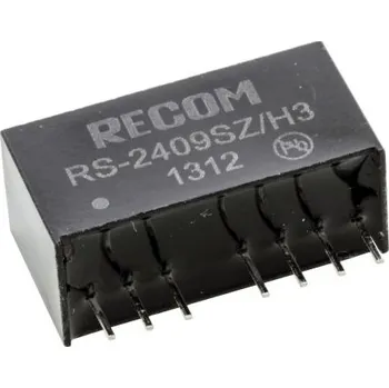 Měnič napětí DC-DC převodník 2W, výstup: 9V dc 222mA 3kV dc, Vin 9 → 36 V DC