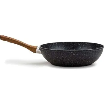 Pánev Pánev d28cm WOK, NATURE, nepřil.povrch-kámen, rukpjeť plast, indukce