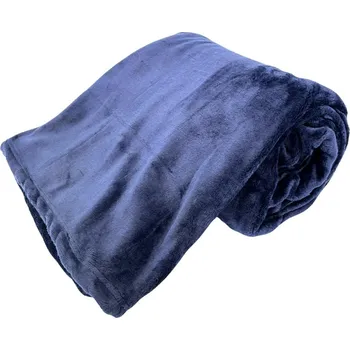 Home Elements Mikroflanelová deka, tmavě modrá Home Elements