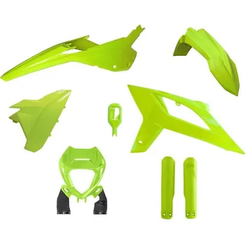 sada plastů Beta, RTECH (neon žlutá, 6 dílů vč. masky a krytů vidlic) BETA RR 480 Racing 4T 2020-2025