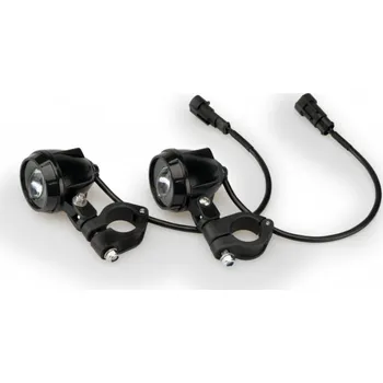 Motodíl Přídavná LED světla PUIG BEAM 2.0 20755N černý homologované, sada DUCATI Multistrada 1260 2018-2020