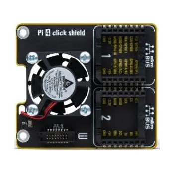 Vývojová deska Naklikávací stínění pro sadu Raspberry Pi, ARM, Pi 4 Click Shield, Přídavná deska