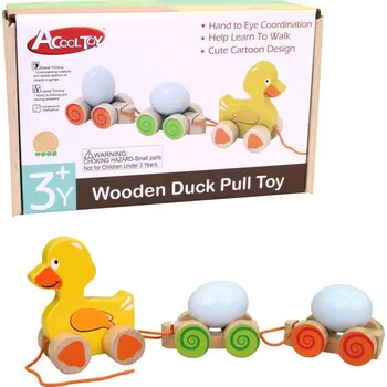 Hračka pro nejmenší Dřevěné tahadlo kačena