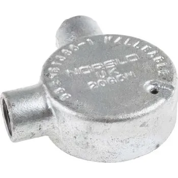 Elektroinstalační krabice Montáž potrubí Úhlová krabice jmenovitá velikost 20mm Ocel Pozinkovaný RS PRO