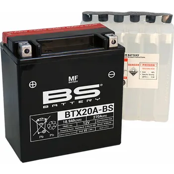 Elektroinstalace pro motocykl BS BATTERY Bezúdržbová baterie s kyselinou - BTX20A 300808
